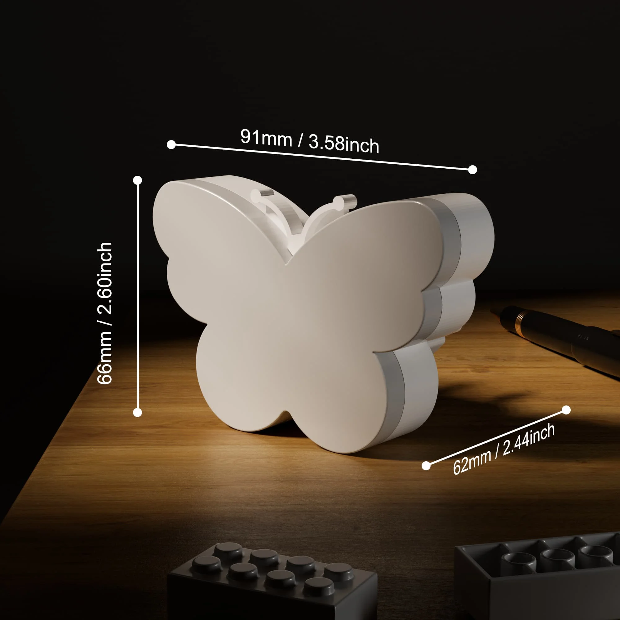 Veilleuses LED en forme de papillon avec capteur de lumière, prise marche/arrêt automatique pour chambre d'enfants, escalier, couloir, lampe de nuit