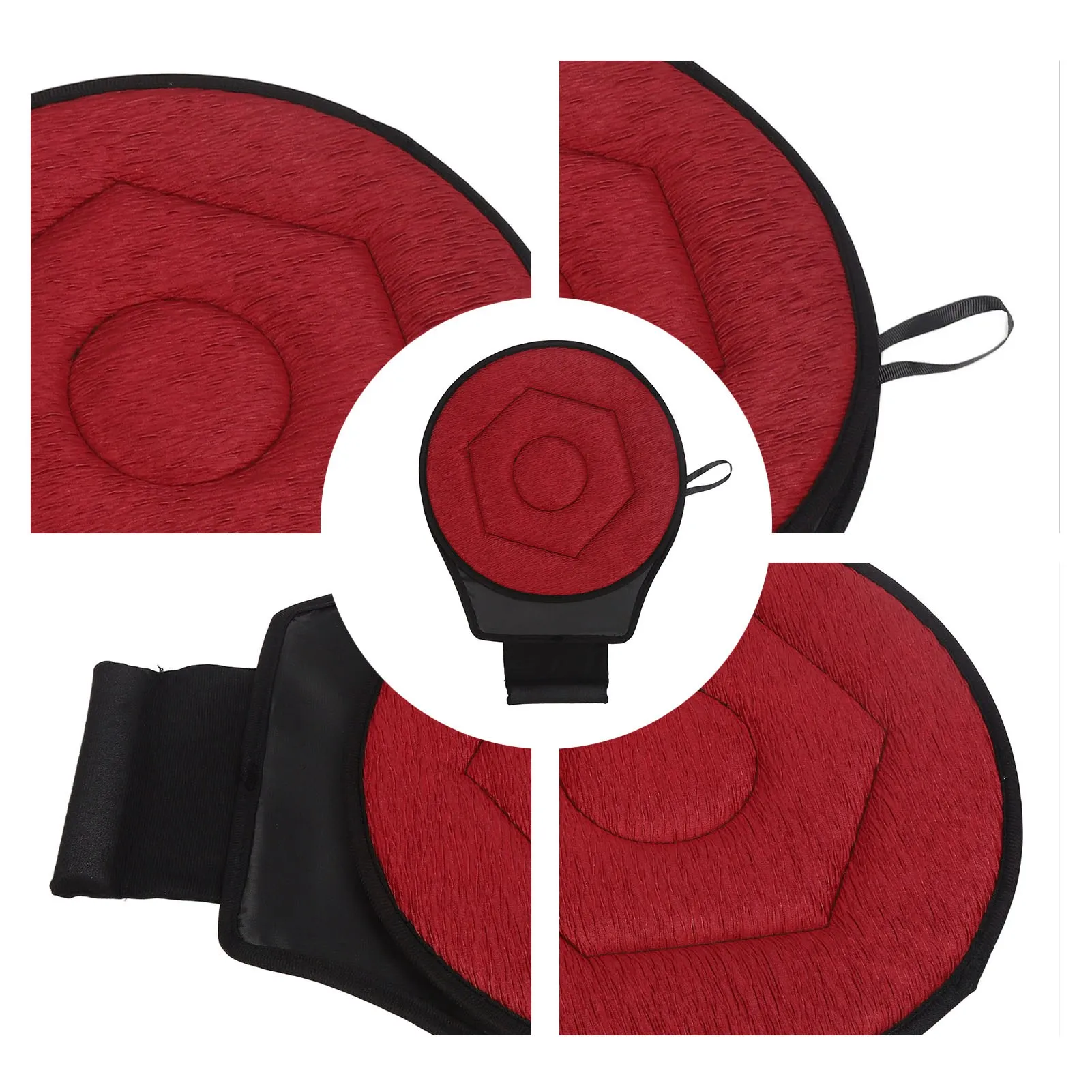 وسادة سيارة مستديرة تدور 360 درجة على شكل هندسي معيني وسادة مقاعد دوارة محمولة لكبار السن وسادة دوارة