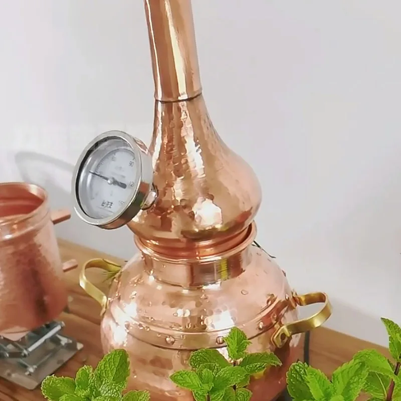 3L Distiller Essential Oil Extractor Pure Dew Distiller Ancient Distillation Machine Gin Berry Gin Distillation Equipment
