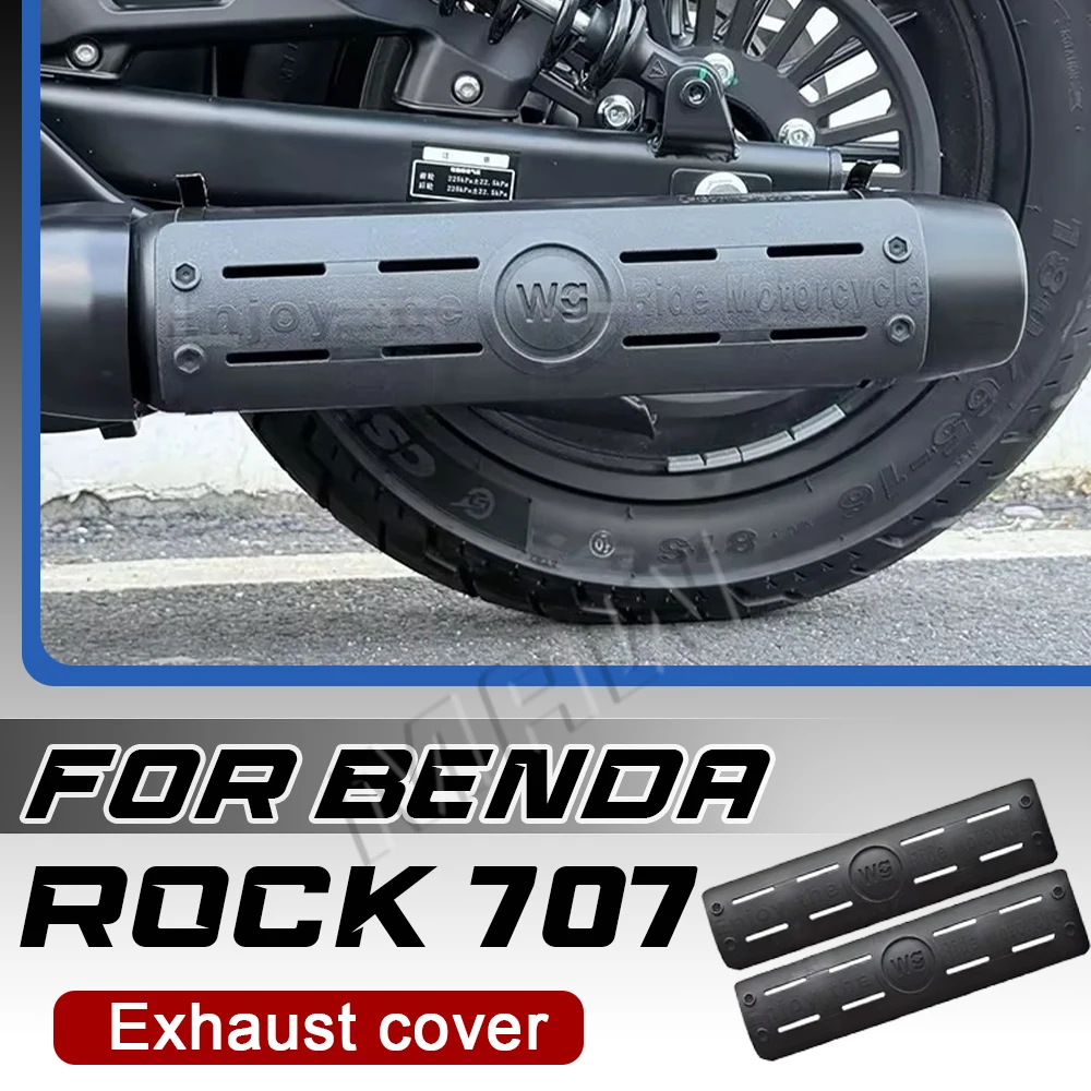 For BENDA ROCK 707 modified black exhaust cover for rock 707