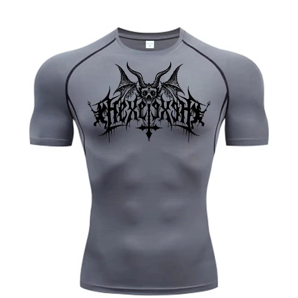 camisa-de-compressao-masculina-com-estampa-de-caveira-de-morcego-com-protecao-uv--top-de-treinamento-de-ginastica-de-secagem-rapida-rl000706