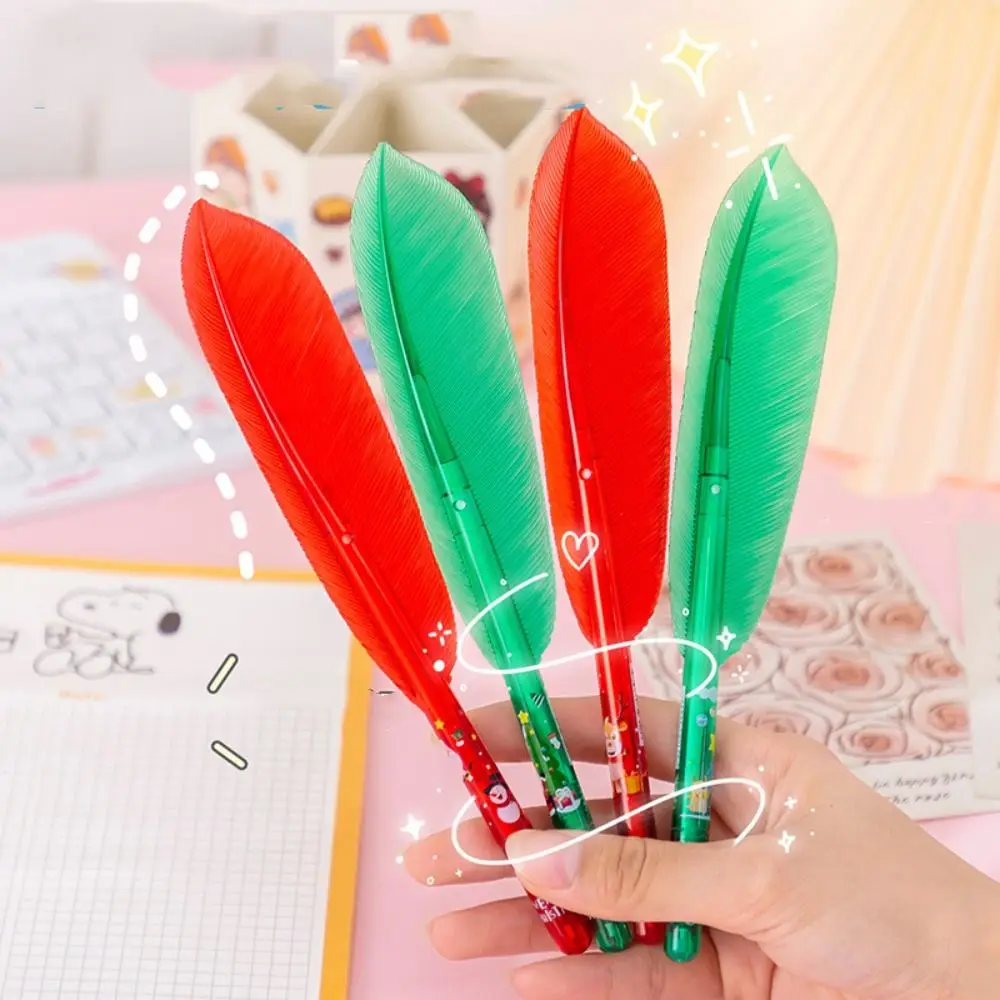 

Writing Supplies Beautiful 0.5mm Ink Pen Black Stationery School Supplies Writing Pen Signing Pen Feather Gel Pen Ballpoint