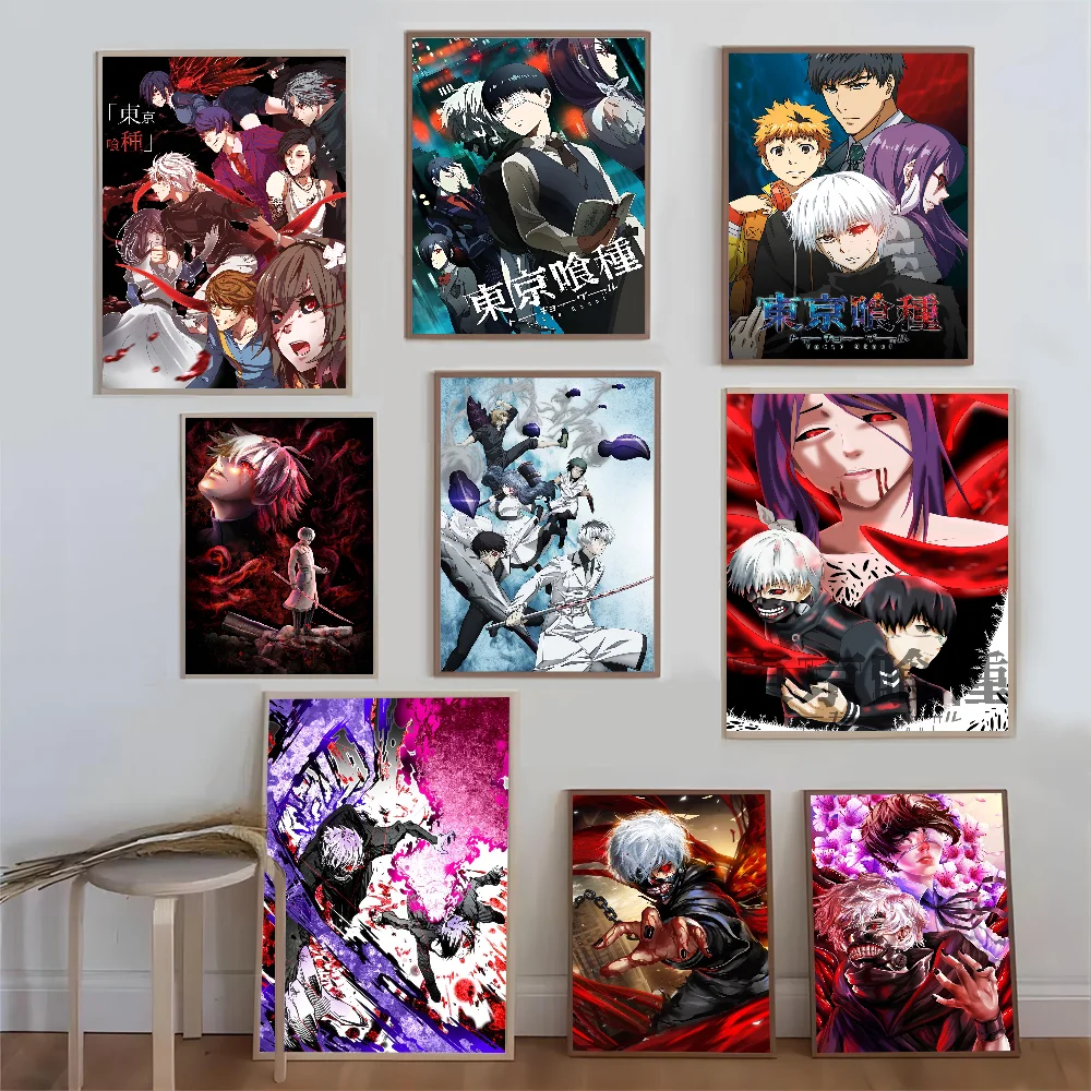 Tokyo Ghoul Anime Poster Good Quality Prints and Posters HD Quality Poster Wall Art Painting Study Home Decor