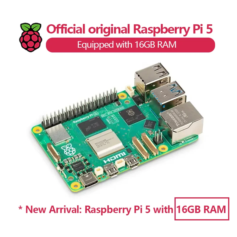 Official Original Raspberry Pi 5, New Arrival: Raspberry Pi 5 with 16GB RAM