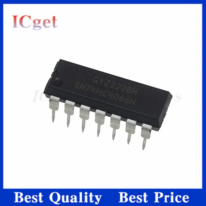 10Pcs New SN74HC4066N 74HC4066 four-way bidirectional analog switch directly inserted into DIP-14
