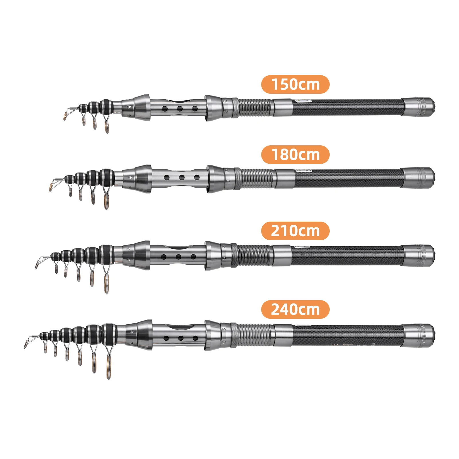 1.5/1.8/2.1/2.4 متر قصبة صيد خشبية كومبو مجموعة 2 قطعة قضيب وبكرة تلسكوبي الصيد رود ألياف الكربون الغزل بكرات الصيد اكسسوارات