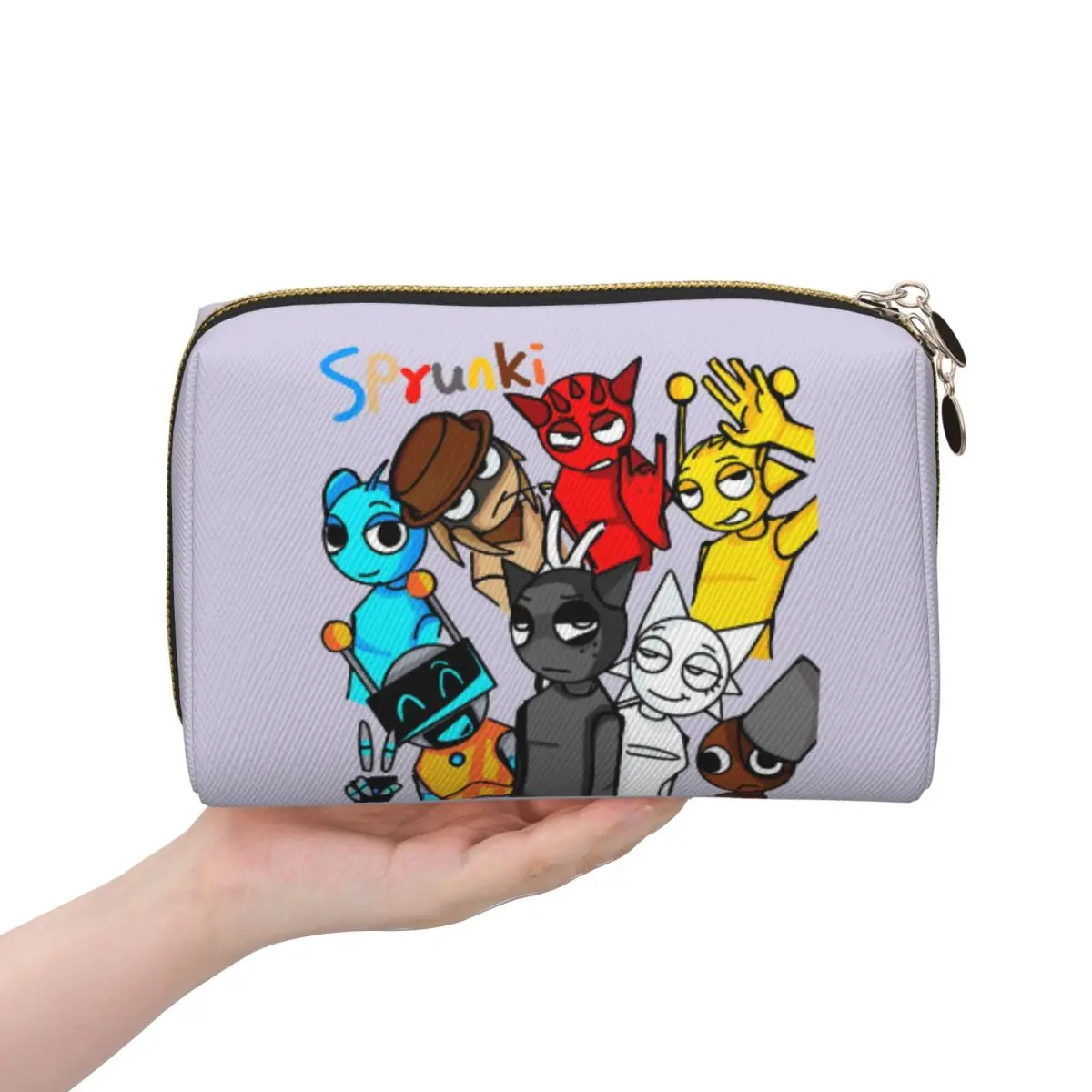 

Incredibox Sprunki забавная игра женская косметичка дорожный органайзер для макияжа сумка для хранения туалетных принадлежностей Dopp Kit Case