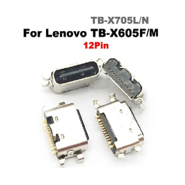 1PC dla Lenovo Tablet Board TB-X605F Wtyczka tylna Port ładowania X705 Wtyczka Type-C Gniazdo żeńskie Interfejs USB 12pin Złącze TypeC