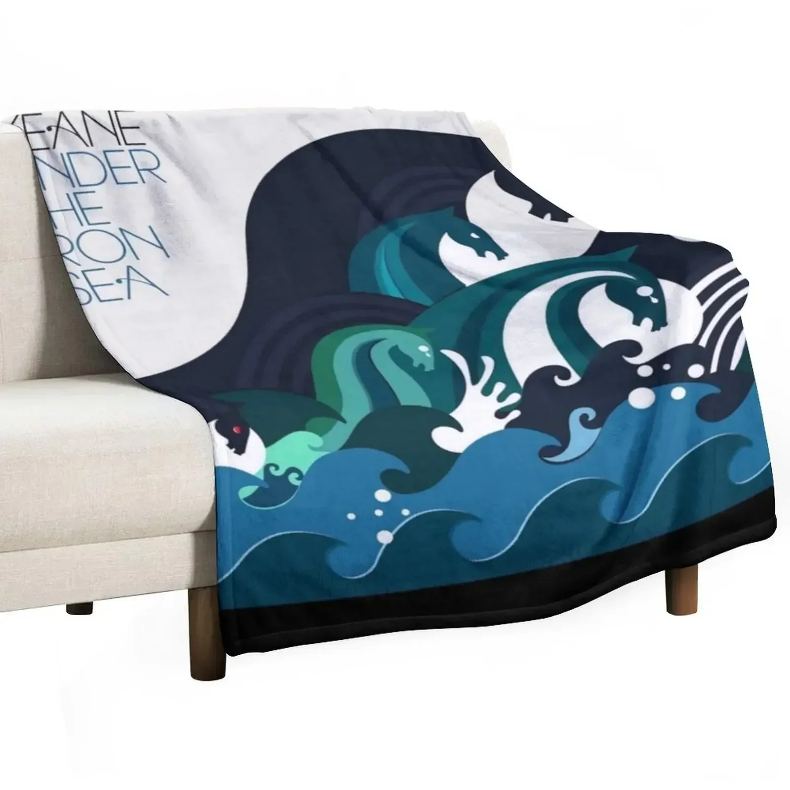 Under the iron sea Throw Blanket Sofa Quilt Multi-Purpose Soft Plush Plaid Plaid Thin Luxury Blankets