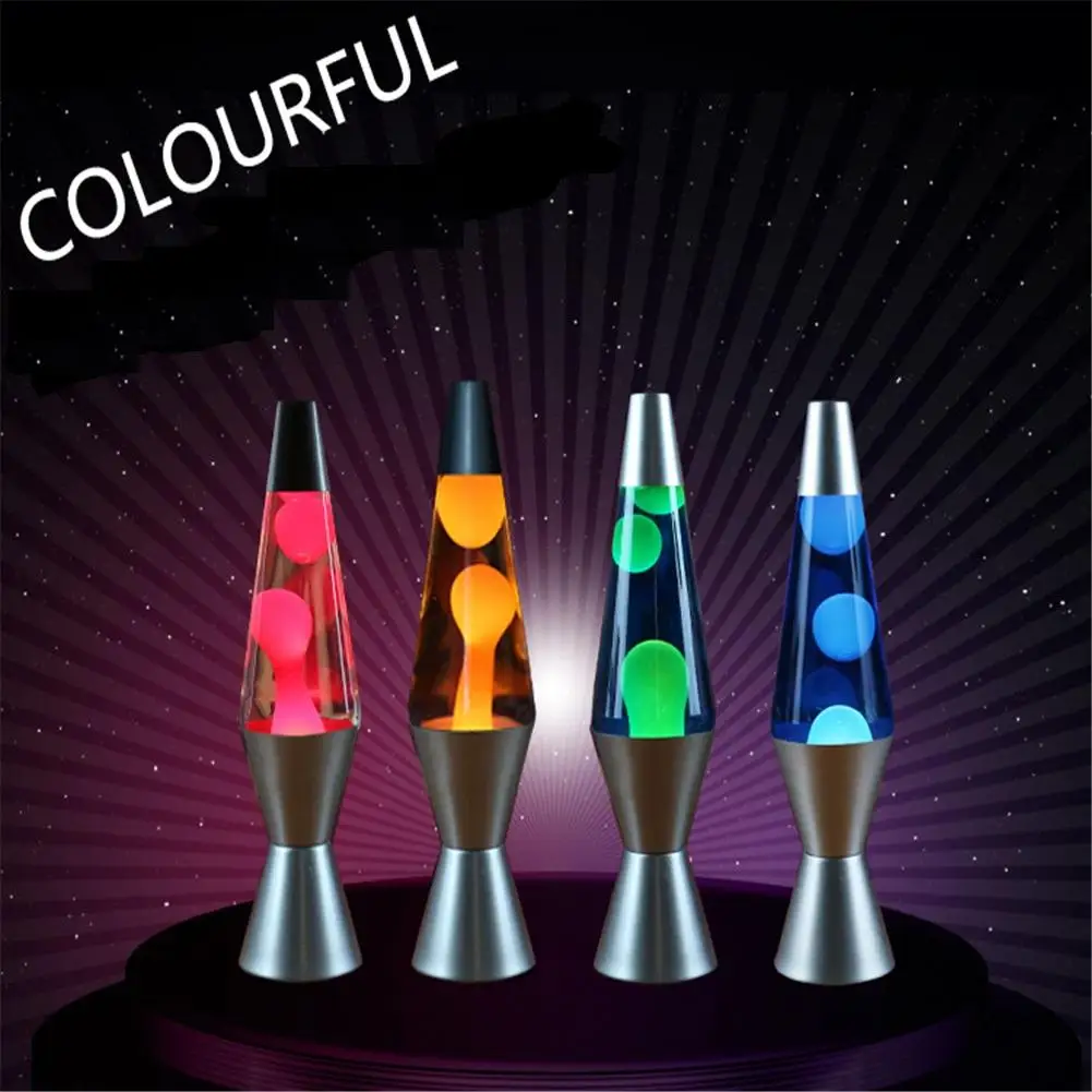 Wax Lava Lamp Decorative Jellyfish Light Bedroom Night Lights Bedside Lamp Home Decorations High Brightness Aluminium Alloy 3D