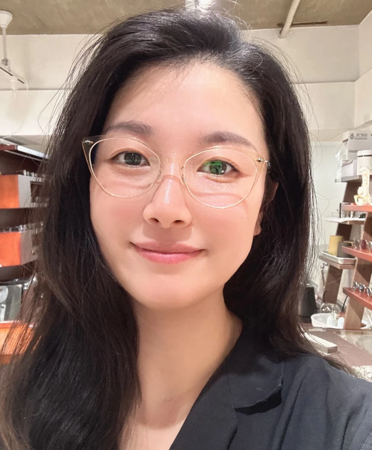 Denmark Brand Cat Eye Glasses Frame 6564 Women Titanium Spectacles Ultralight Butterfly Shape Eyeglasses Lady Screwless Eyewear