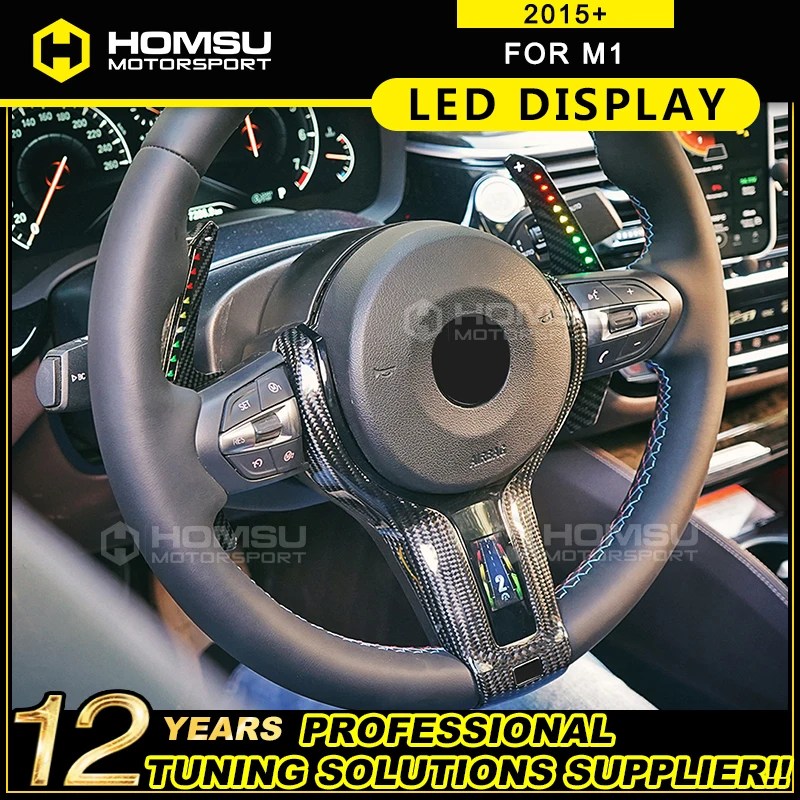 Excitement Car LED Display Light Strip Steering Wheel Kit for B mw M1 LED Racing Display Cellphone Control Instant Visual Speed