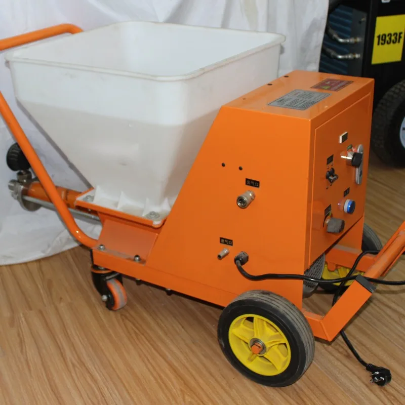 Small Mortar Wall Plastering Gypsum Spraying Machine Real Stone Paint Spraying Machine