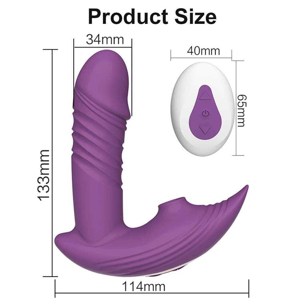 Telescopic Dildo Vibrator Clitoris Sucking Vibrator Sex Toys For Woman Wearable Panties Vagina Stimulator Wireless Remote Sextoy