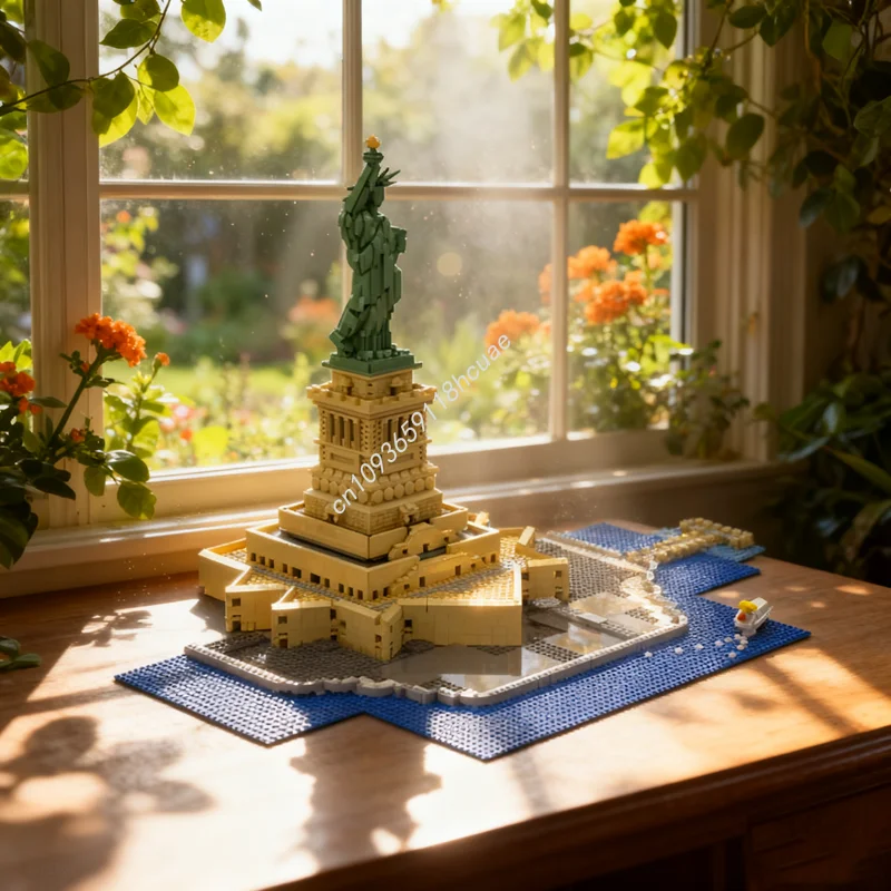 

1757 шт. MOC Статуя Свободы Расширение Модель Строительные блоки игрушки Архитектура DIY Рождественский подарок творческая идея Детский день рождения
