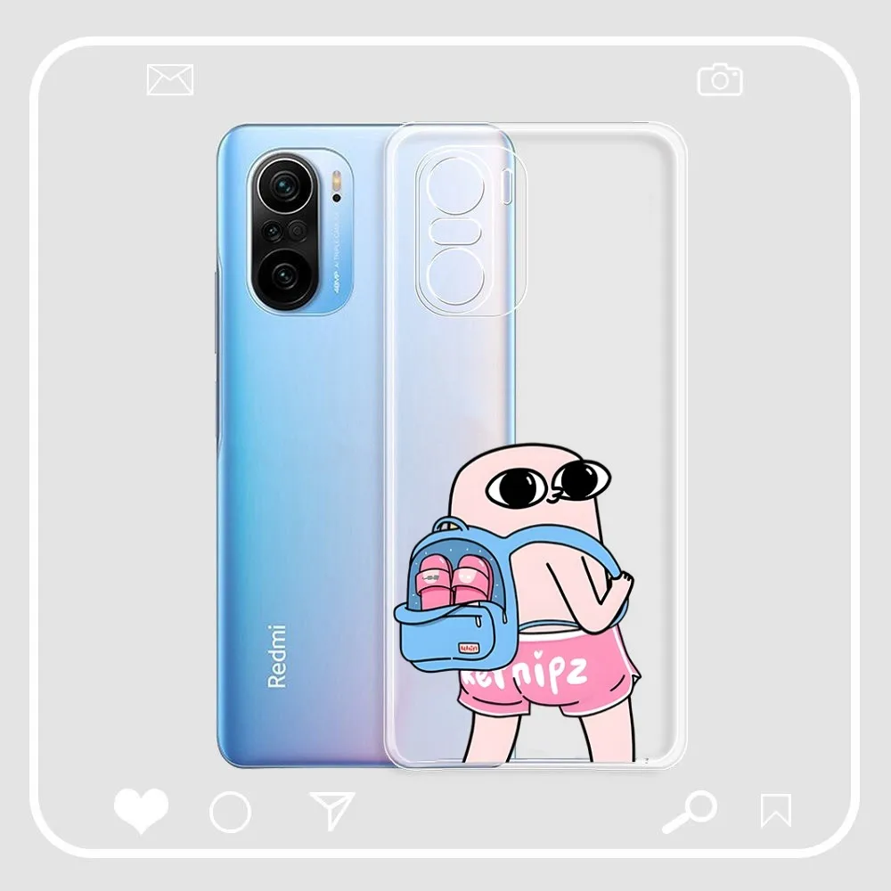 Ketnipz Beanbag Phone Case For Samsung S 20 21 22 23 for Redmi Note7 8 9 10 for Huawei P20 30 40 Clear Case