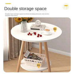 Small Round Table Coffee Table, Simple Living Room, Household Bedroom, Sofa, Bedside Table, Mini Tea Table, Balcony Table