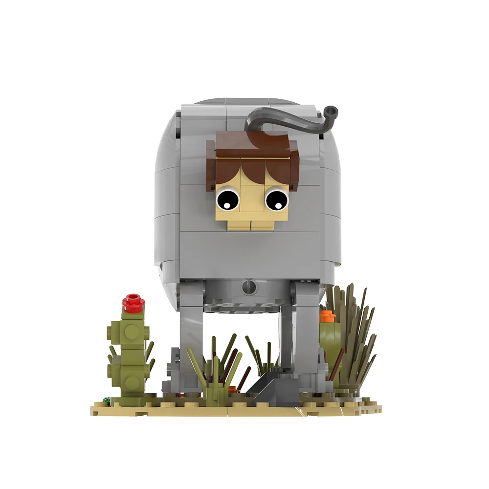 MOC Ace Ventura Pet Detective Building Blocks Kit Ace Inside the Animatronic Rhino Scene Toy Bricks Adult Gift