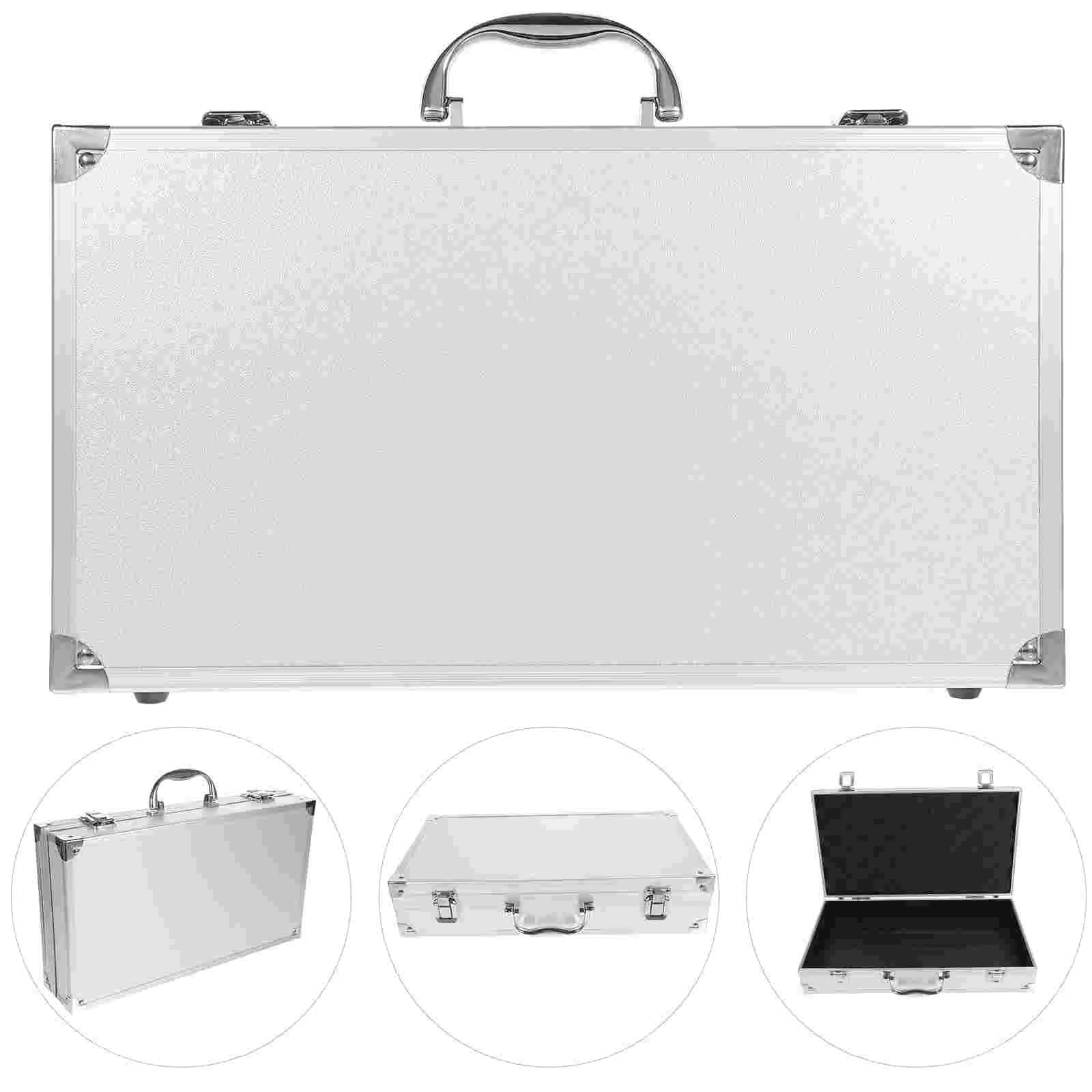 Clear Toiletry Bag Portable Medical Boxes Aluminum Case Medicine Pill Multi-purpose Toolbox White Travel