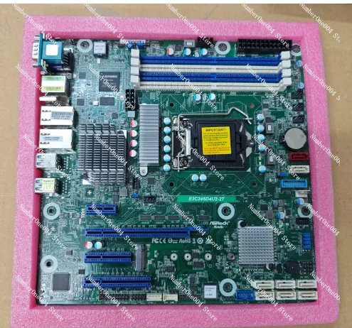 ASRock Rack E3C246D4U2 2T MATX Server Motherboard Dual 10GbE X550 with IPMI for NAS