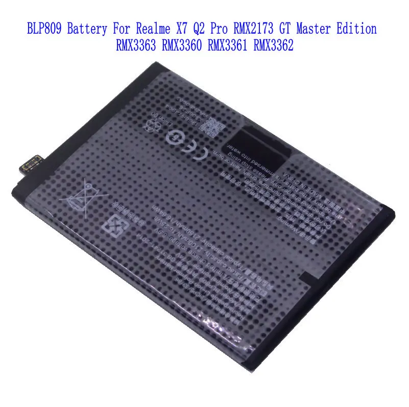 1x BLP809 2x2150mAh Replacement Battery For OPPO Realme X7 / Q2 Pro RMX2173 / GT Master Edition RMX3363 RMX3360 RMX3361 RMX3362