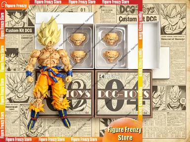 

Специальное предложение【В наличии】Игрушки DCG Dragon Ball Z SHF Super Saiyan SSJ Son Goku Heads Kit, коллекционная аниме-фигурка, набор Mol Toys Collection Gi