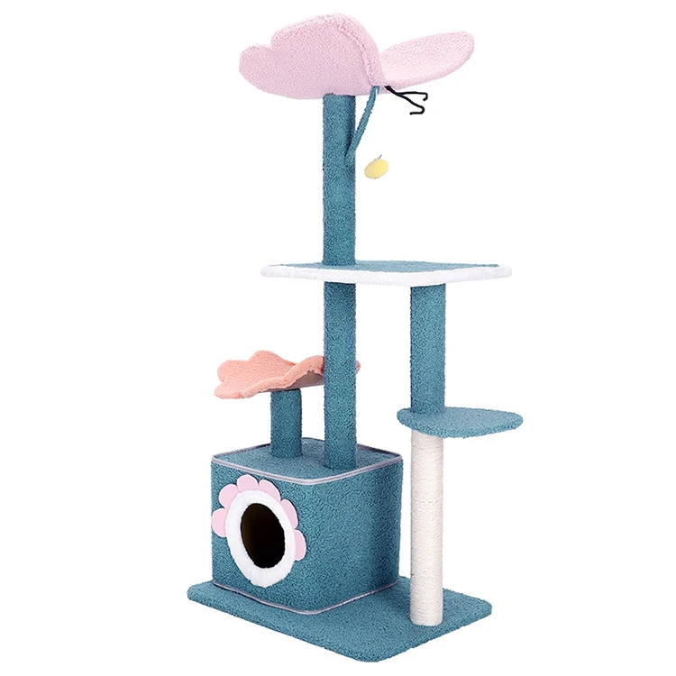 Cat Tree Tower House Cat Tree Apartment With Hammock For Kittens