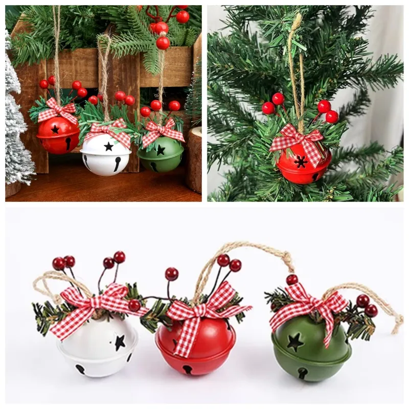 

Рождественские елочные украшения, подвесной шар, звезды, украшения, золотой, белый, красный, металлический колокольчик, рождественские украшения для дома, товары для вечеринок