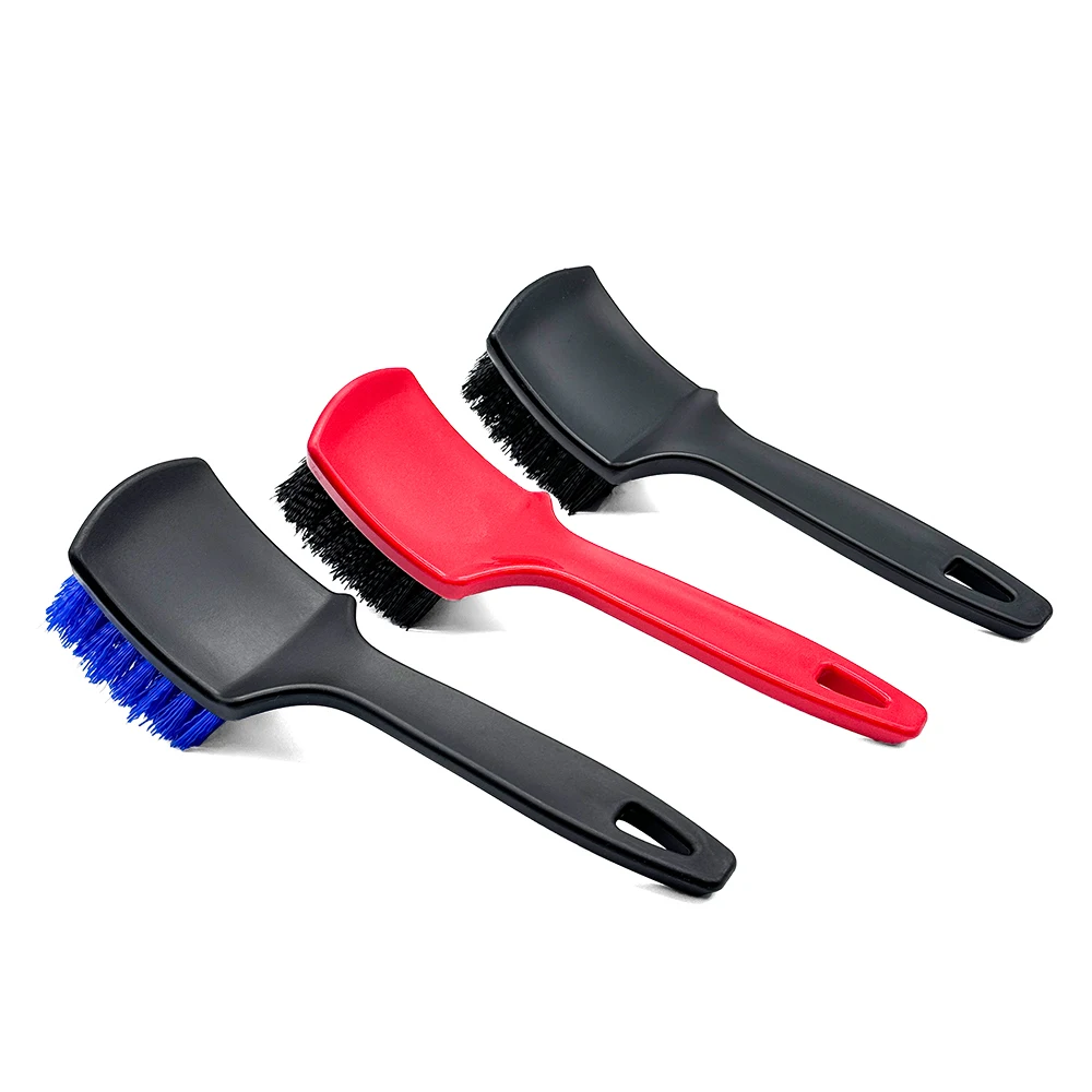 AUTOBRIGHT 3 Color Cleaning Tire Brush Car Washing Hard Bristle Brush Wheel Hub Brush SUV Detail Cleaning Brush Car Accessories