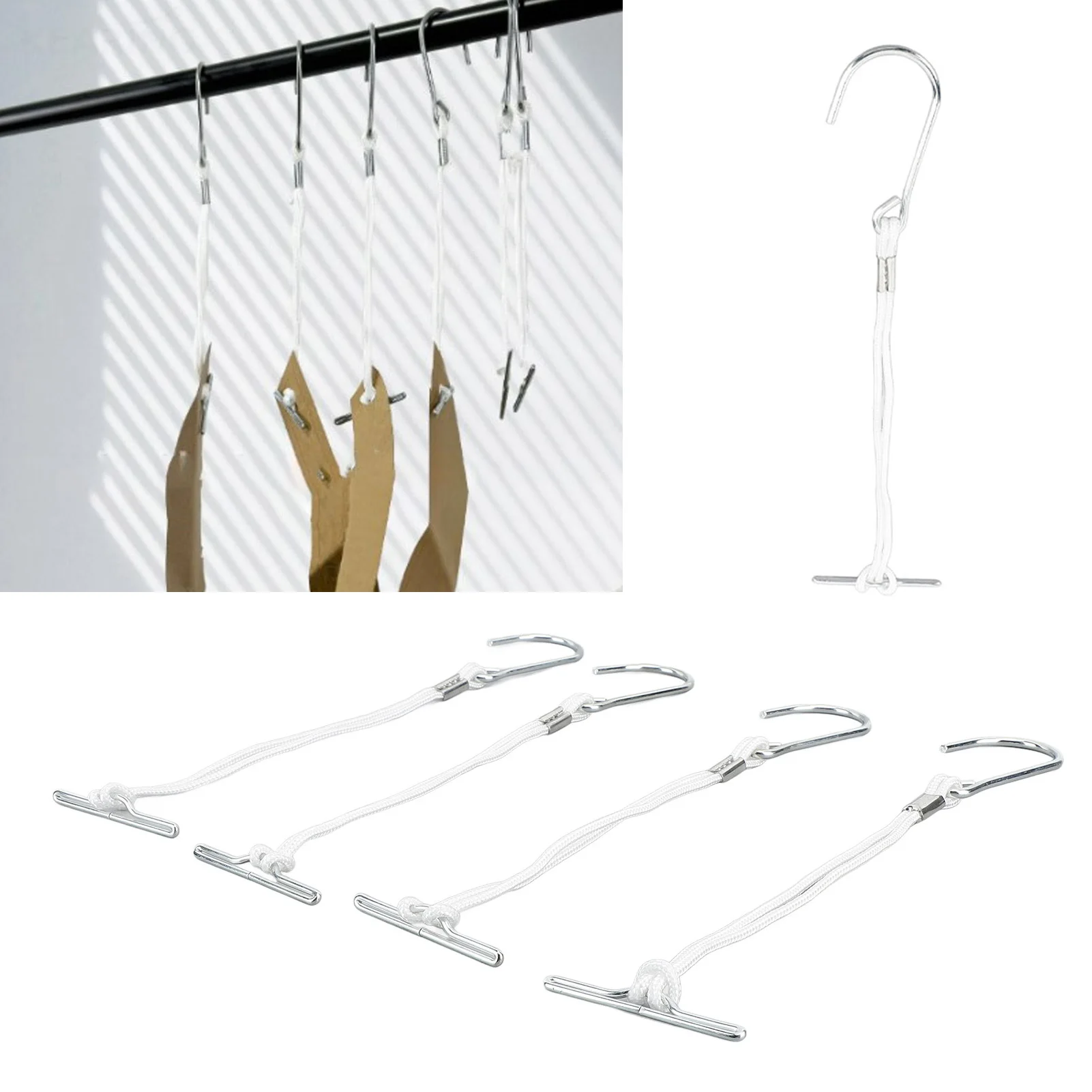 20Pcs Pattern Hooks Hanging Sewing Making Metal Hanger with Rope Ergonomic Handle 260mm