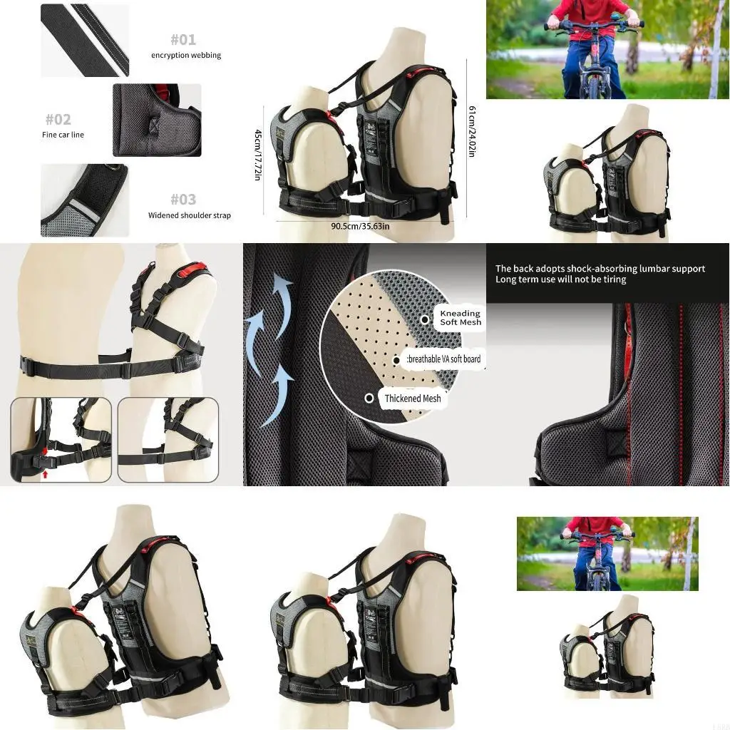 

High Visibility Reflective Safety Belt for Kids Bike Night Riding Protections L8RB