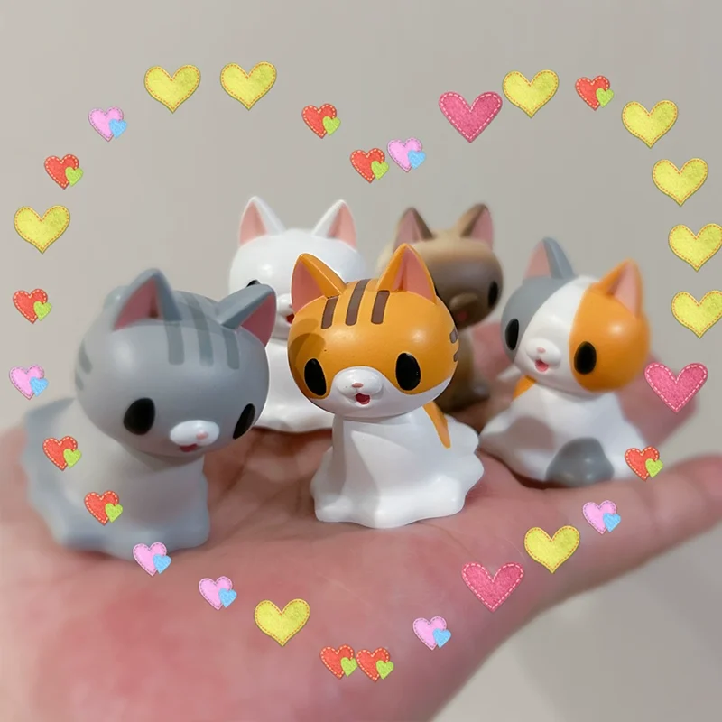 Estatueta de gato líquido Qualia genuína do Japão está transformando em um ornamento de gato tricolor siamês líquido desktop em estoque