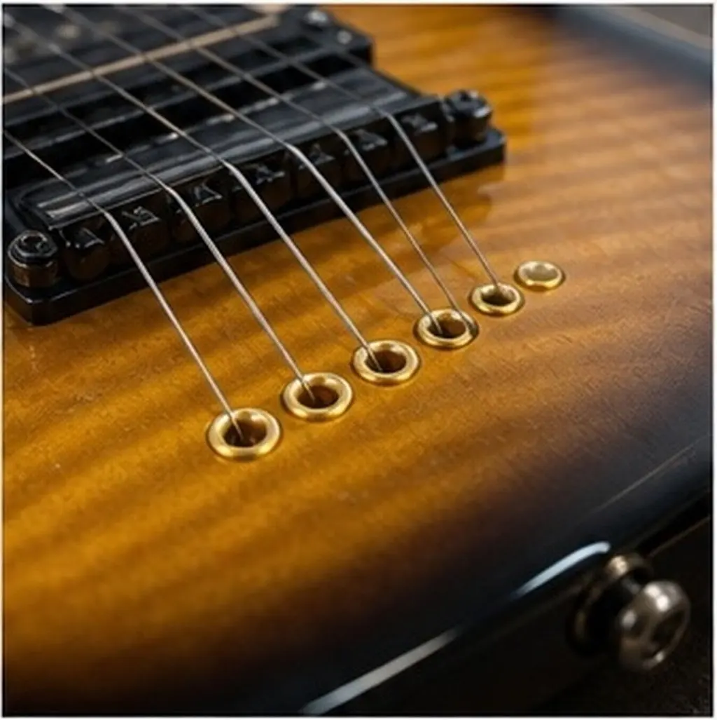 10Pcs Metal Electric Guitar String Ferrules Through Body Buckles for Secure String Retention and Stable Guitar Accessories