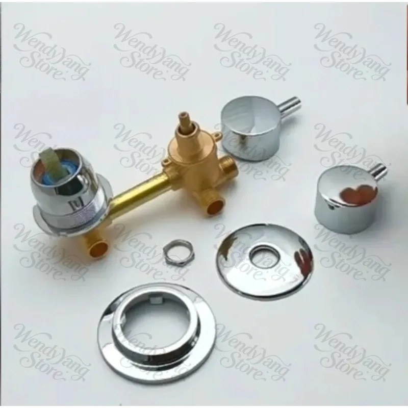 2/3/4/5 Ways Water Outlet Screw Thread Center Distance 10cm  Mixing Valve Brass Bathroom Shower Mixer Faucet Tap Cabin