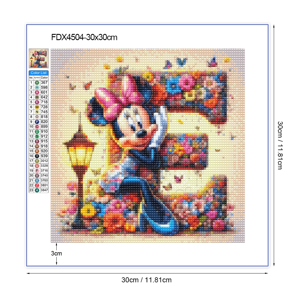 Disney Diamond Embroidery Mickey Mouse Minnie Painting Cross Stitch Kits Mosaic Cartoon New Arrival Arts Crafts Handmade Gift