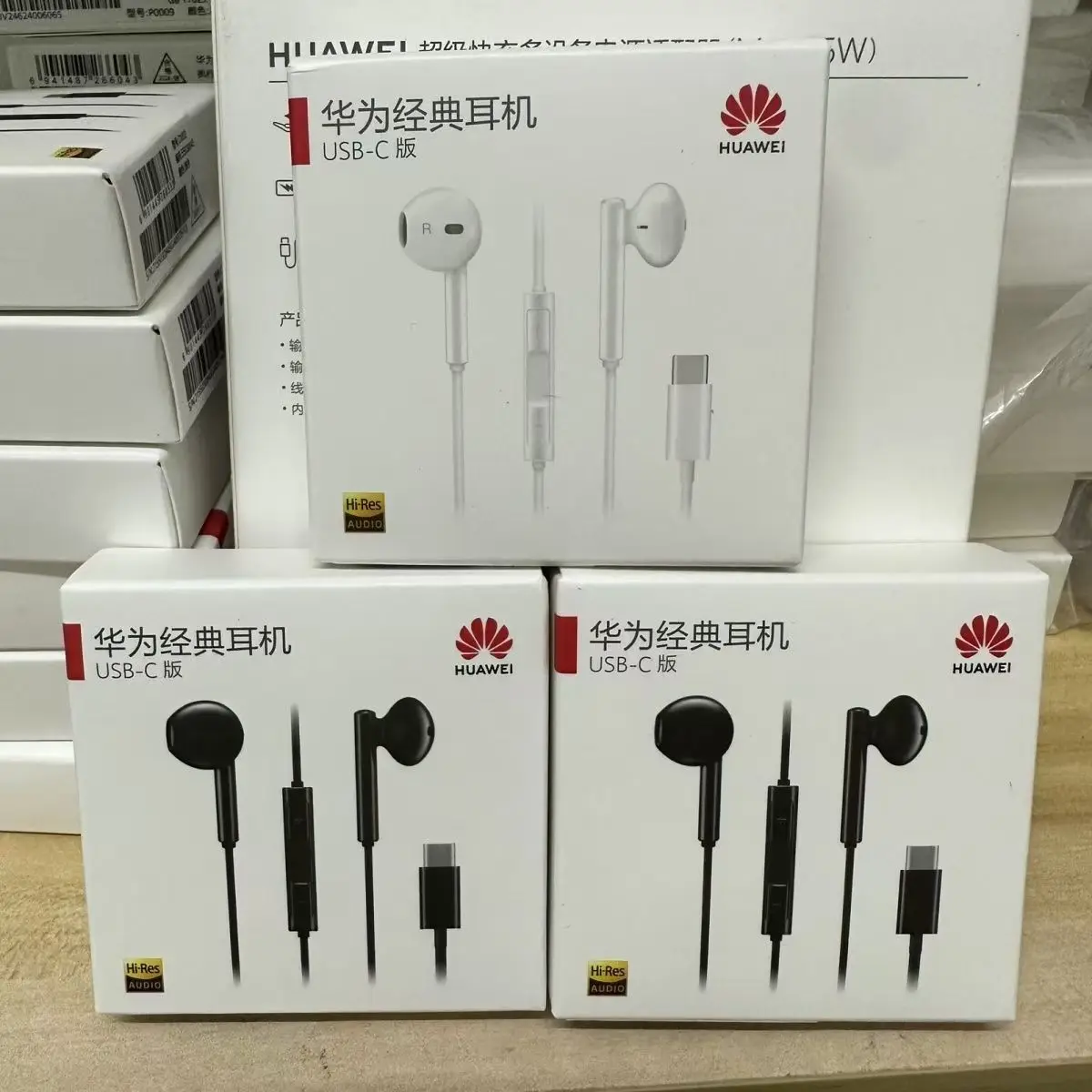 سماعة هواوي CM33 من النوع C الأصلية والجديدة مع ميكروفون للتحكم في مستوى الصوت لهواوي Mate 10 20 Pro 20 RS P10 20 30 P20 Lite #1