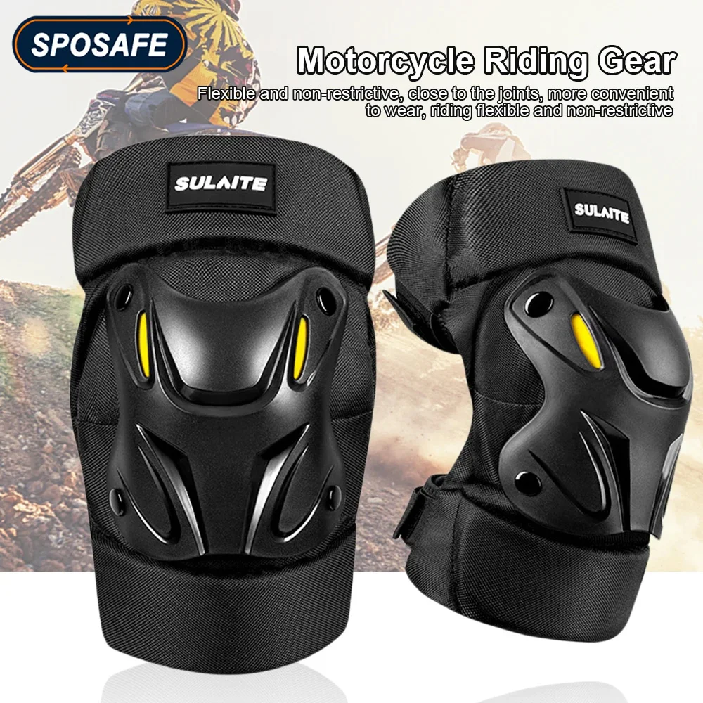 1Pair Motorcycle Electric Bike Knee Elbow Guards Pads Protector Dirt Bike Body for Women Men Motocross Racing Mountain Biking