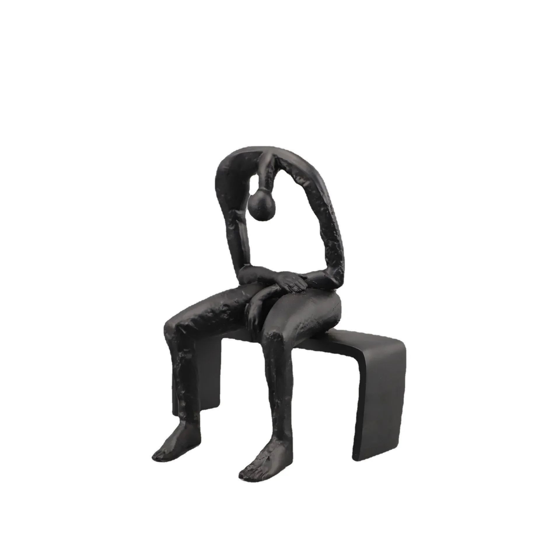 

Фигурка Статуя Абстрактные произведения искусства Украшения для стола Креативная полая скульптура персонажа Эстетический декор комнаты