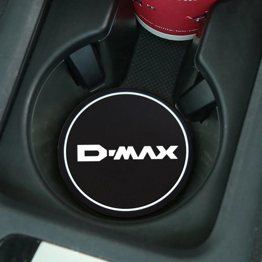 2Pcs Car Coaster Water Cup Bottle Holder Anti-slip Pad Mat Silica Gel Bottle Holder Pad For Isuzu D-MAX D MAX