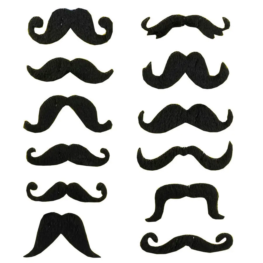 Halloween Fake Beard Set 12 Styles Novelty Facial Hair Costume Accessories for Party Cosplay Masquerade Stage Performance Event