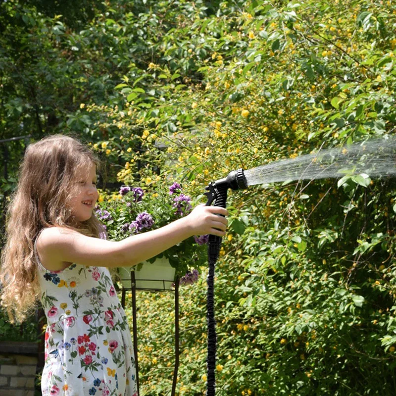 2024 Ausziehbarer Magischer Schlauch, Hochdruck-Autowäsche, 7 Wassersprühfunktionen, Wasserpistole, Haus- und Gartenbewässerungsschlauch – Detail 29