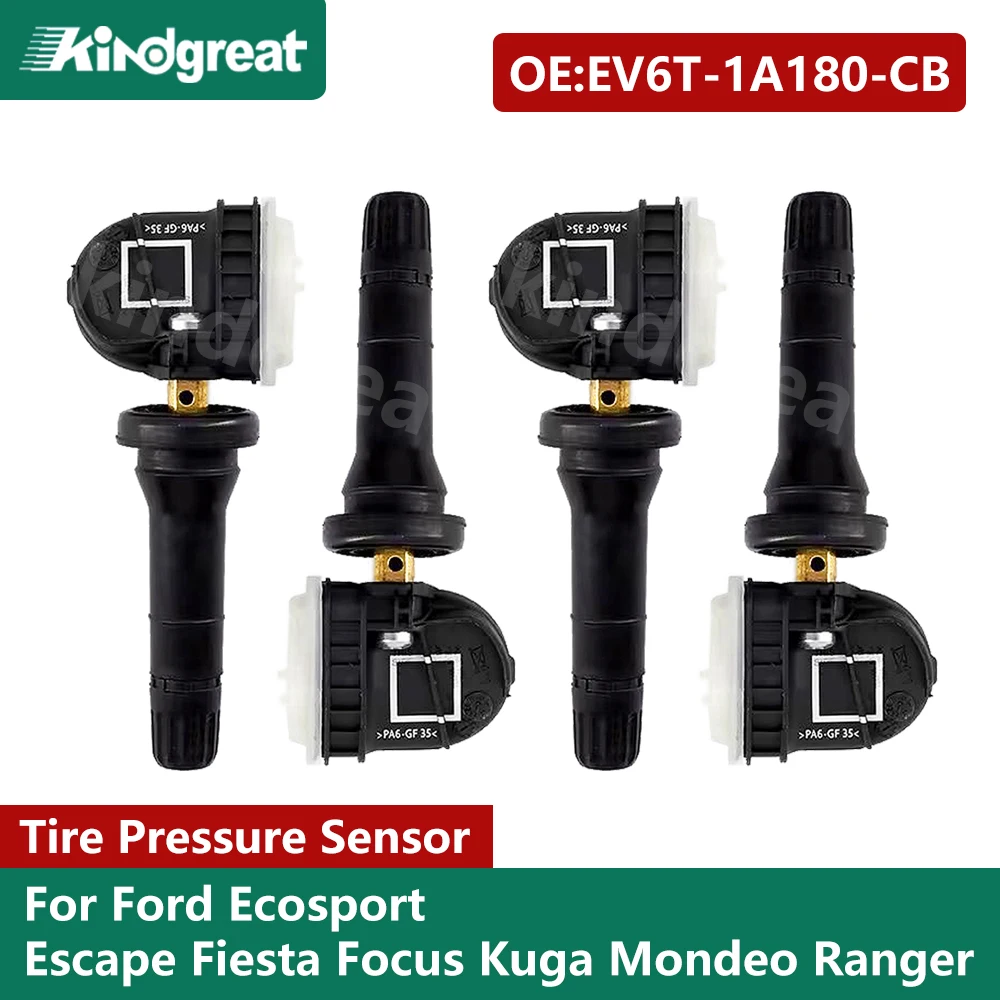 

4PCS/Lot For Ford Ecosport Escape Fiesta Focus Kuga Mondeo Ranger Tire Pressure Monitor Sensor EV6T-1A180-CB EV6T1A150CB