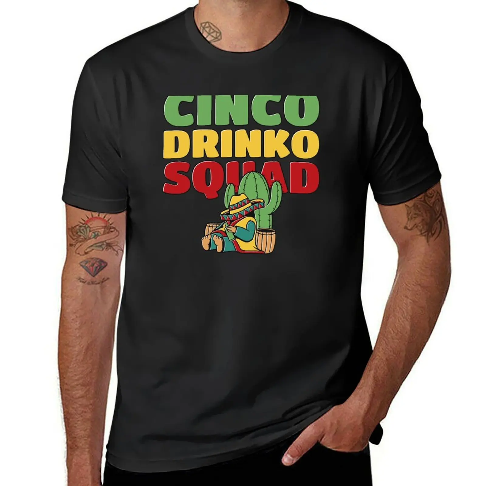 

Cinco Drinko Squad Party Mexican Fiesta Funny Cinco de Mayo T-Shirt customs design your own vintage customs funnys mens t shirts