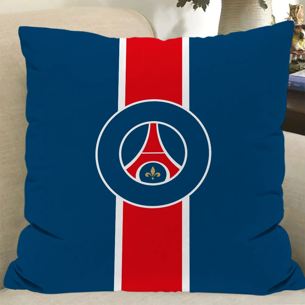 PSG Logo Home Sleeping Pillows 45x45 Cushions Covers for Decorative Cushions Cushion Cover Pillow Sofa 50x50 40*40 Pillowcase