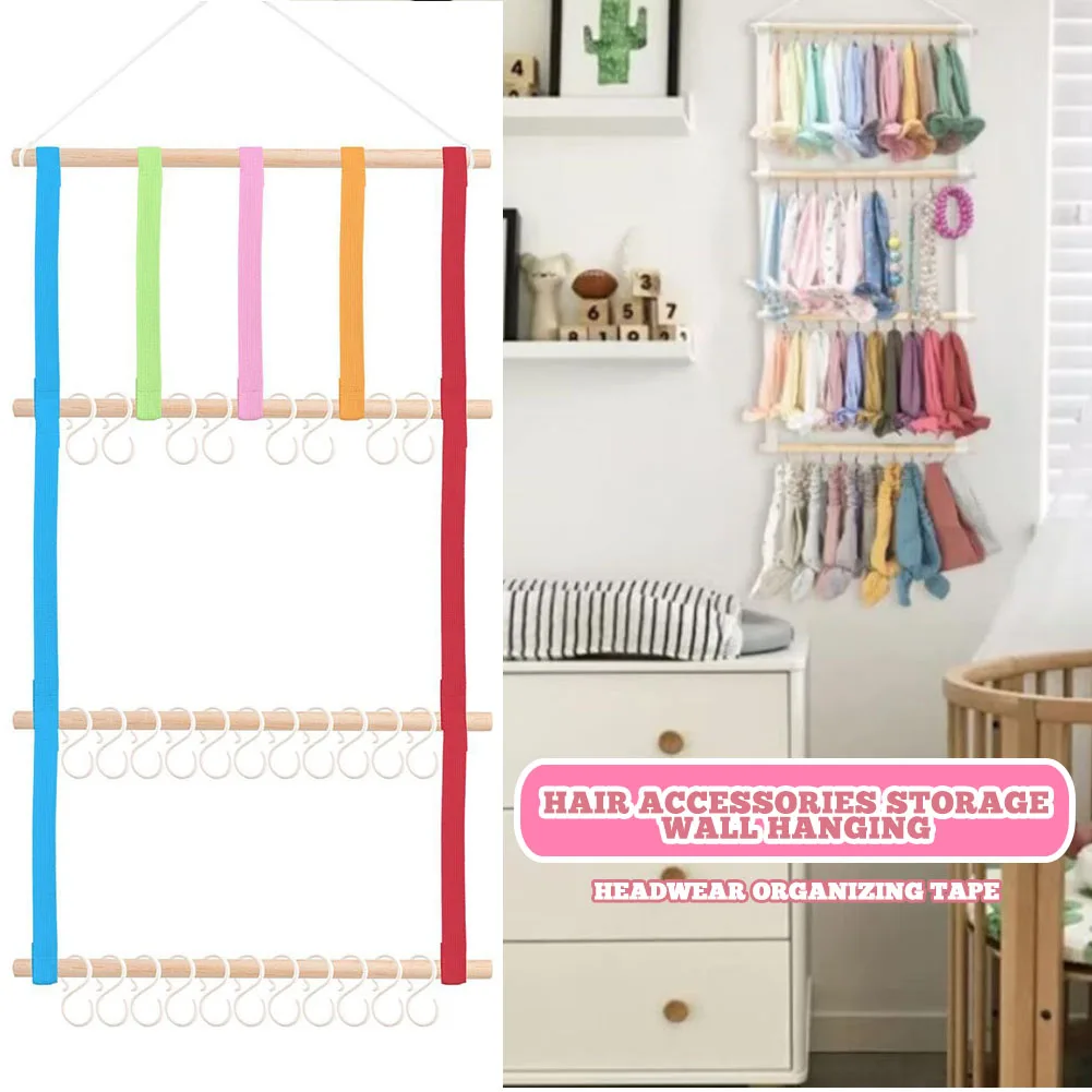 Wall Mount Baby Headband Bows Holder Durable Infant Headband Storage Shelf For Kids