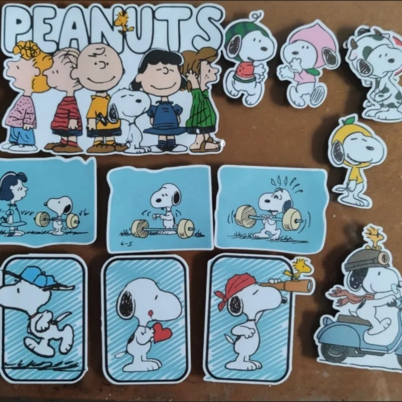 

Snoopy 13pcs Refrigerator Magnet Anime Figure Q Figural Anime Merchandise Toy Children Gift Cute Christmas Gifts Birthday Gift