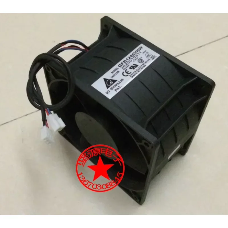 Delta Electronics GFB1248VHW R00 Cooling Fan DC 24V 0.93A 120x120x76mm 6-wire