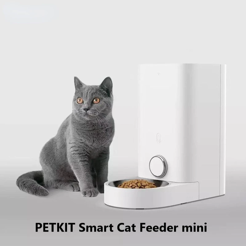 Smart Cat Feeder Mini Automatic Bowl Pet Cat Feeder Never Stuck Cat Bowl Dog Automatic Feeder Pet Products Gatto