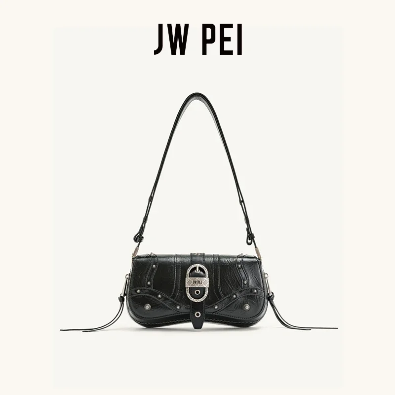 JW PEI Fashion New Women\'s Pull Rod Cross Arm Lower Bag Large Capacity Shoulder Bag