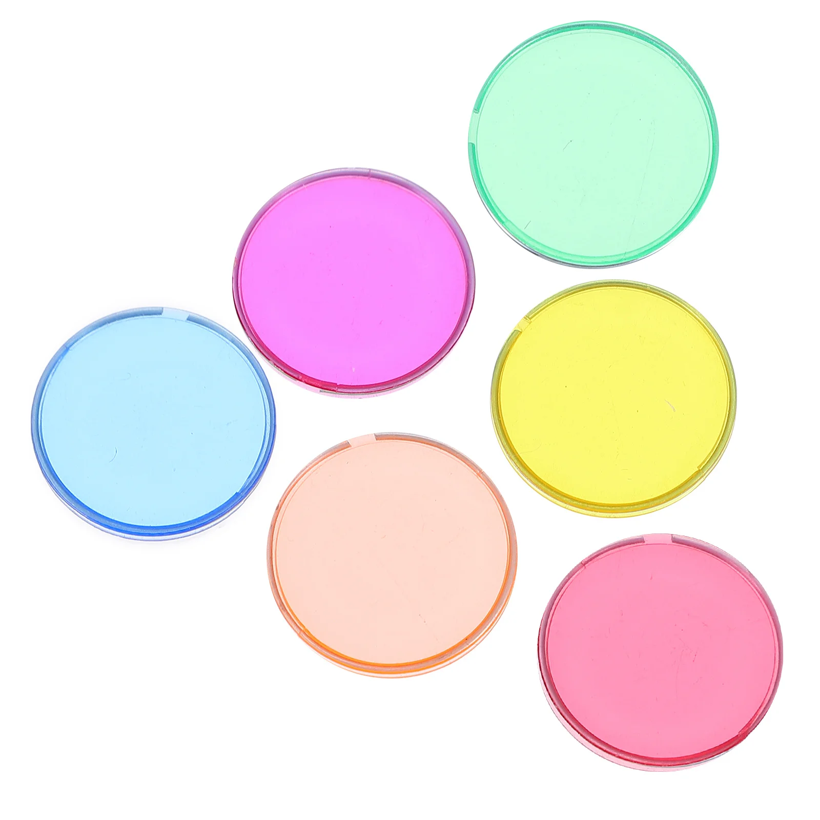 100pcs Colorful Round Chips Plastic Math Teaching Discs Kids Educational Counting Learning Games Science Experiment Tools